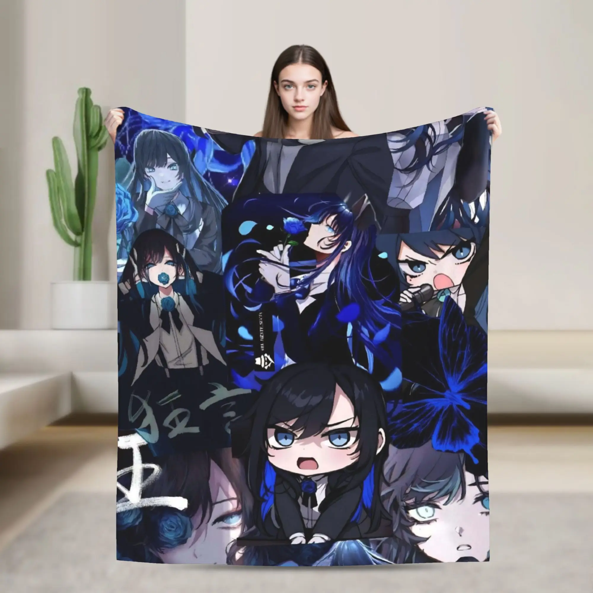 Ado Tour Singer Blankets  Fuzzy Throw Blanket Summer Air Conditioning Decoration Lightweight Bedspread