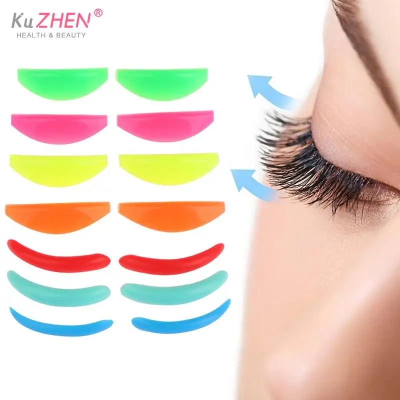 7Pair Lash Lift Rods Silicone Eyelash Pads, Rods For Lash Lift Silicone Eyelash Perming CurlerLift Pads For Eyelashe Makeup Tool