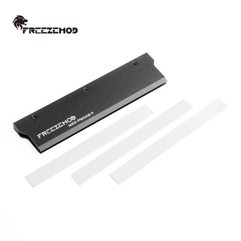 FREEZEMOD PC DDR5 RAM Heatsink Radiator Aluminum Video Memory Cooler with Silicone Heat Conducting Pads Water Cooler 2PCS