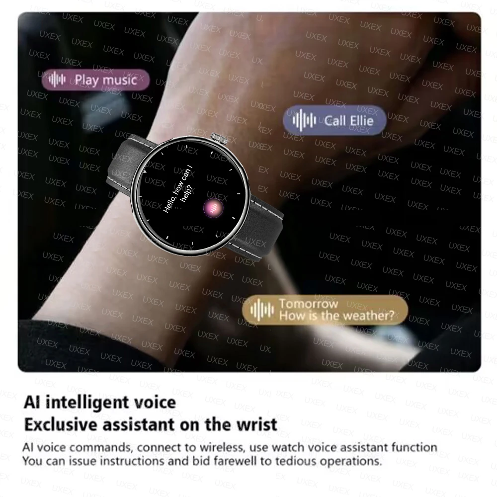 Delicacy Smartwatch الذكور الإصدار العالمي 1.5 HD عرض App التحكم بلوتوث دعوة صوت مساعد الساعات الذكية لتقوم بها بنفسك وجوه النساء