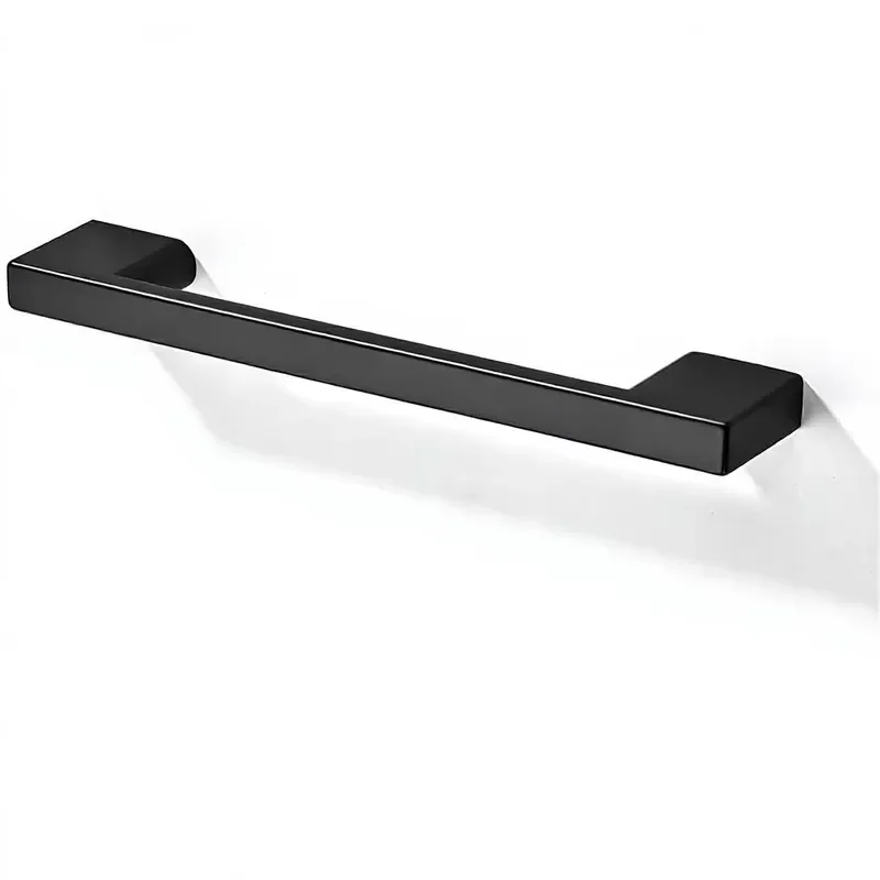 10 Pack Aluminum Cabinet Handles 5 Inch 128mm Hole Centers Matte Black Durable Kitchen Cupboard Drawer Pulls Furniture