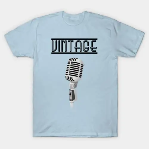 Vintage Microphone - Vintage - T-Shirt