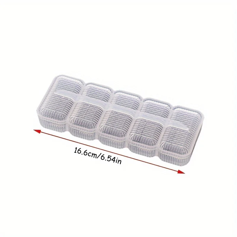 2pcs Rice Ball Mold Sushi Mold 5 Grid Nigiri Sushi Mold Rice Ball Non-stick Pressure Storage Box Lunch Box DIY Kitchen Supplies