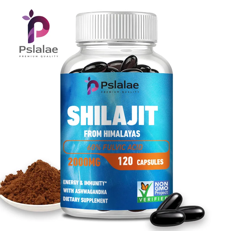 

Shilajit Capsules - with Fulvic Acid and 85+ Trace Minerals - for Energy, Muscle Strength & Immunity, Endurance