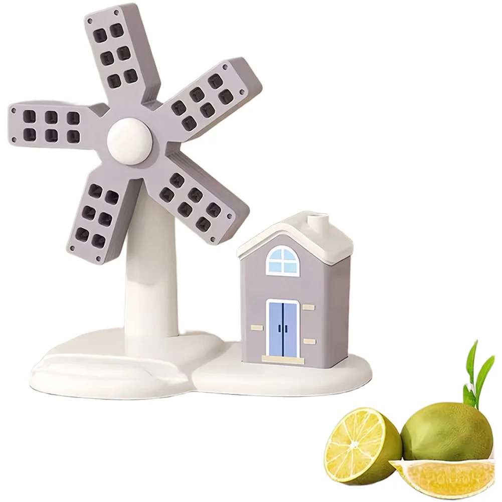 Nordic Style Windmill Trivet Set Multi Purpose for For toothpick Holder Phone Stand Heat Insulating Pad Plastic 18.5x14.5x20.7cm