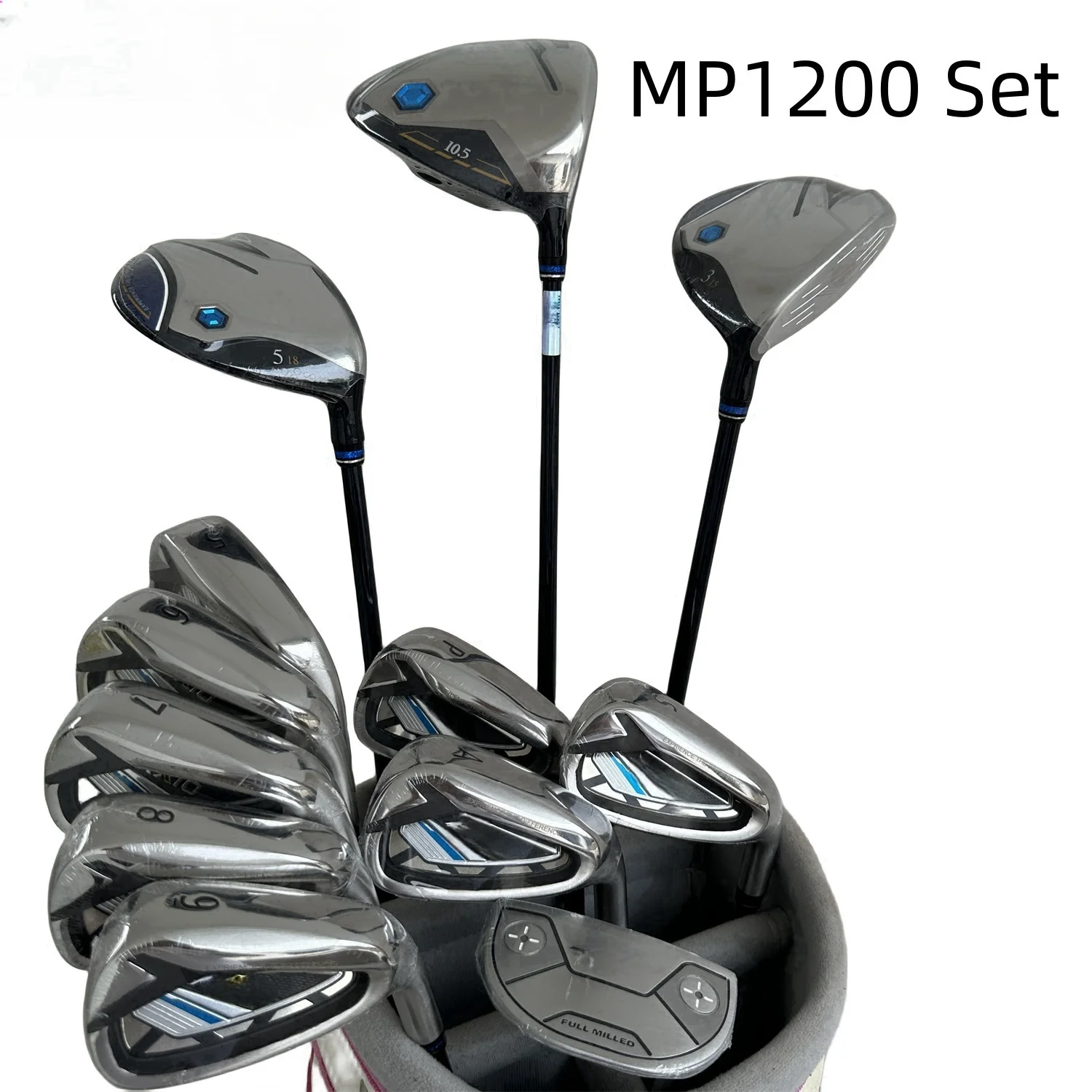 Men Brand Golf Complete Set Golf club set MP1200 Golf Driver+Irons+Putter/12Pcs With Graphite Shaft Head Cover