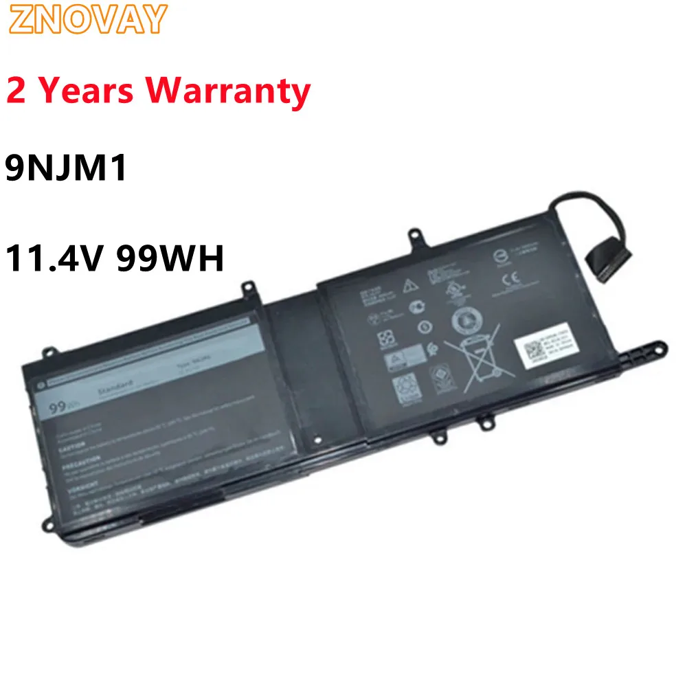 ZNOVAY 9NJM1 11.4V 99WH Laptop Battery For Dell Alienware 15 R3 R4 17 R4 R5 Series Notebook P31E P69F 44T2R HF250 MG2YH