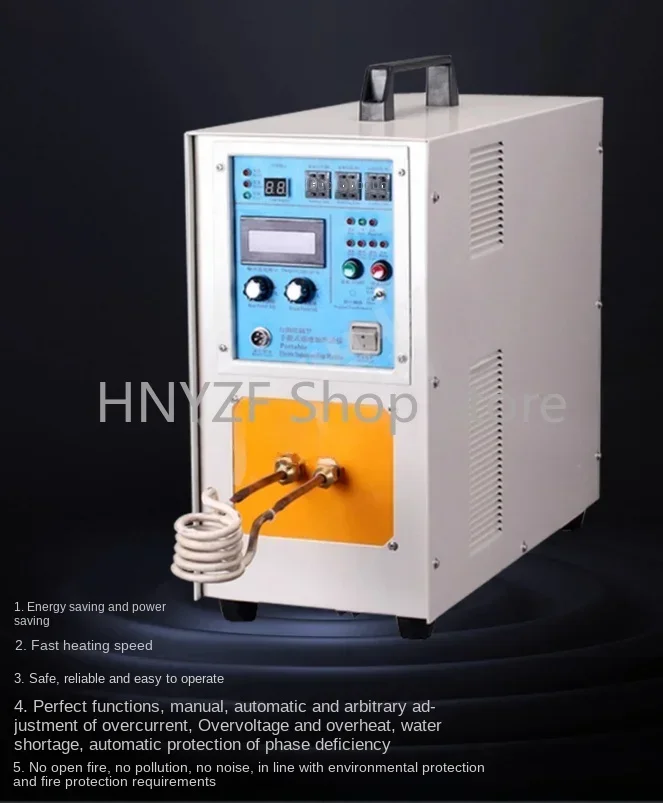 15KW High Frequency Induction Heater Furnace Quenching Melting Furnace Iron Welder Heat Treatment Forging High Frequency Furnace