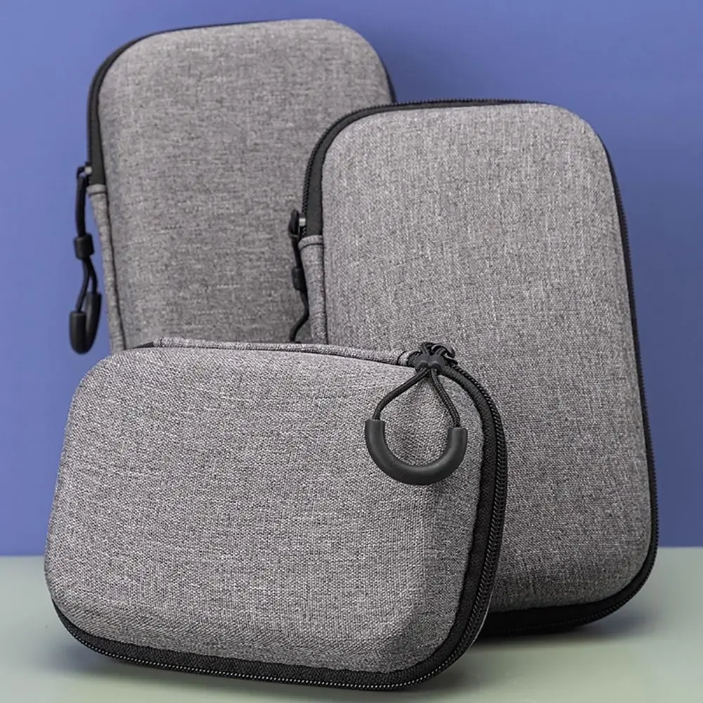 1Pcs Earphone/Phone/Charging Cable EVA Storage Bag Mini For Airpod Zipper Earphone Case Portable Digital Accessories