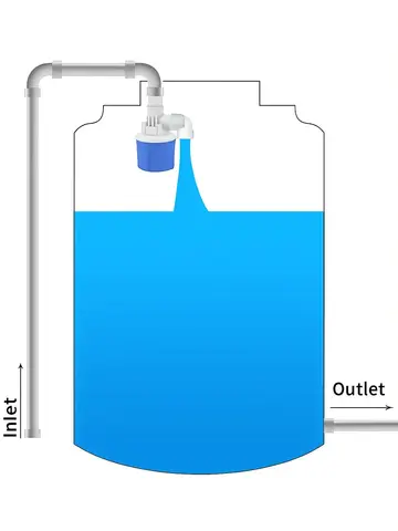 Fully Automatic Water Level Control Float Valve, Automatic Shut-Off Mini Float Valve, No Electricity Required, Automatic Water Level Controller for Water Tanks and Water Towers