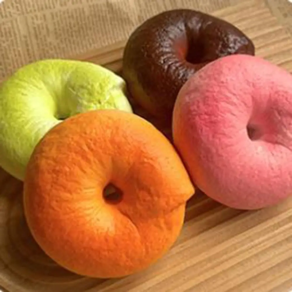 Creative Bagel Bread Squishy Kneading Super Soft Squishy Fake Bagel Stress Comfortable Kawaii Slow Rebound Squeeze