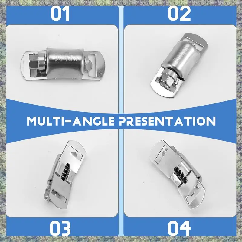 WON Slangklemmen 20FT Metalen Band + 20 Bevestigingsmiddelen DIY Cut-To-Fit Roestvrij Stalen Bandklemmen Verstelbare Grote Worm Duurzaam