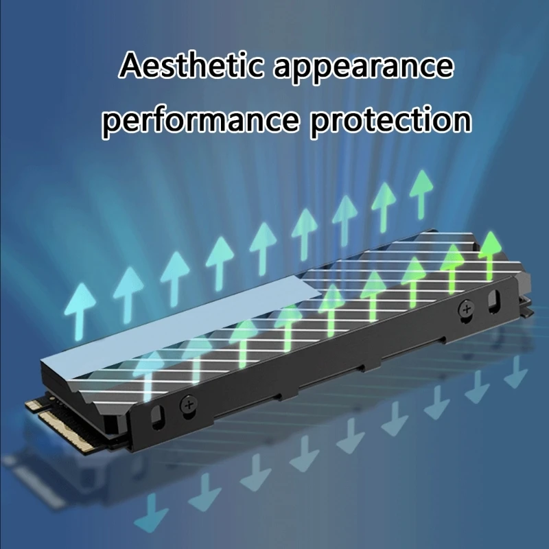 2025 محلول تبريد رفيع جديد لـ 2280 NVME SSD محسّن تقنية تبديد حرارة تدفق الهواء