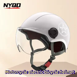 Electric Bike Unisex Sun Protection Motorcycle Half Helmet Electric Scooter HelmetCascos Para Moto  Casco Moto Talla S  헬멧반모