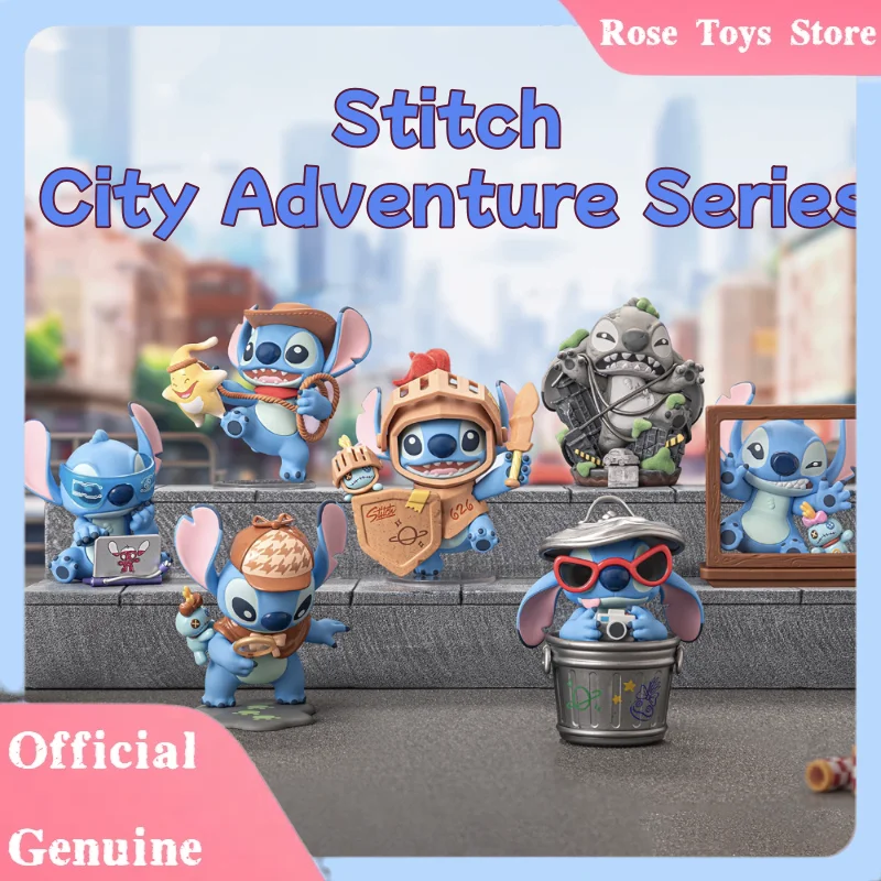 

Подлинная серия Stitch City Adventure, слепая коробка, милая модель озорной строчки, куклы, коллекционная фигурка, игрушки, загадочная коробка в подарок