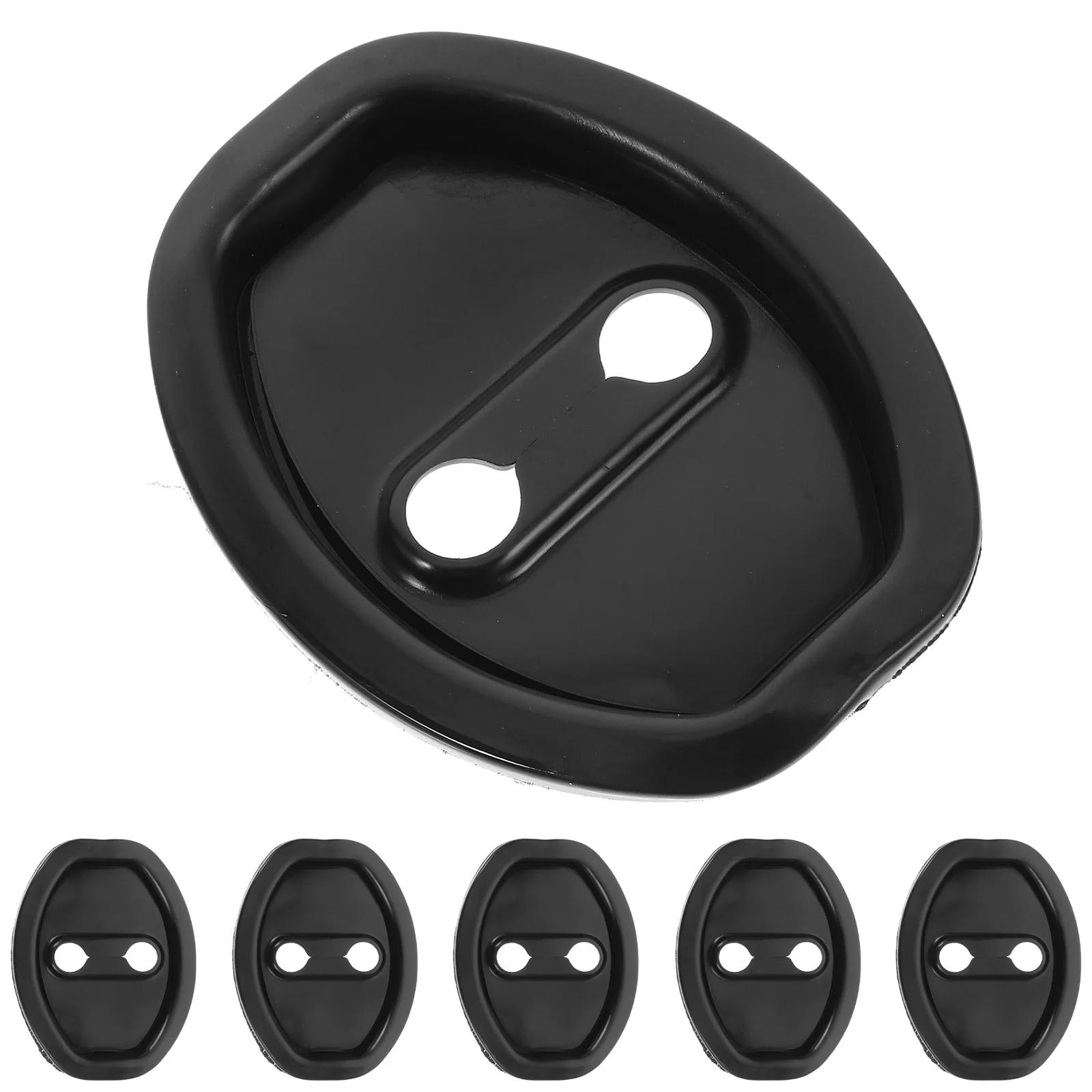 

6Pcs Car Door Lock Protective Cover Silicone Door Latch Protector Shock Absorption Car Accessories Universal Protection Guard