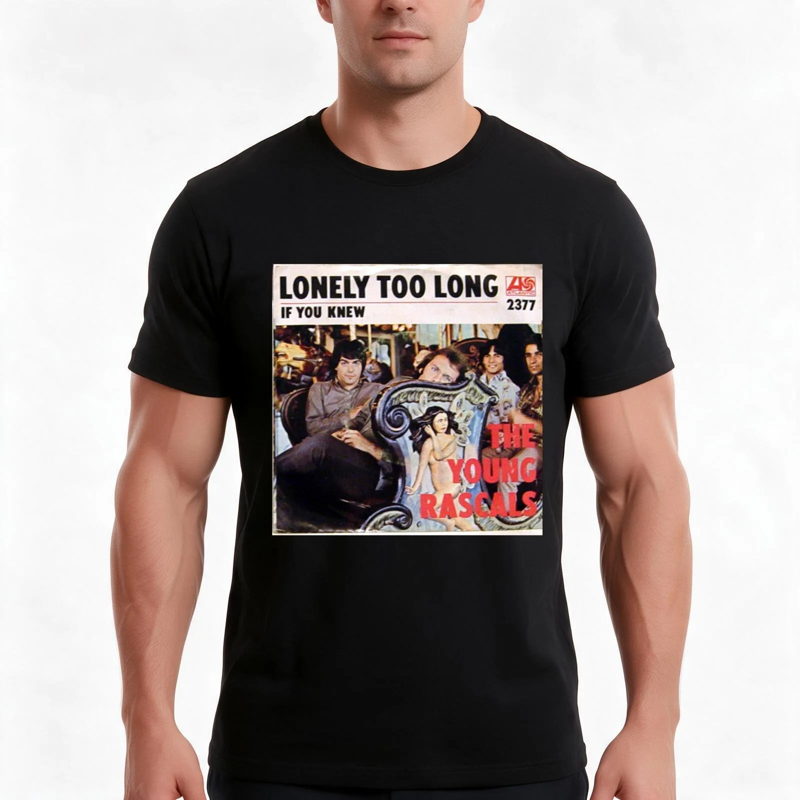 The Young Rascals, Rascals, Lonely Too Long, Rock & Roll, Soul T-Shirt, Summer Casual Cotton Tee, Oversized Streetwear Tops