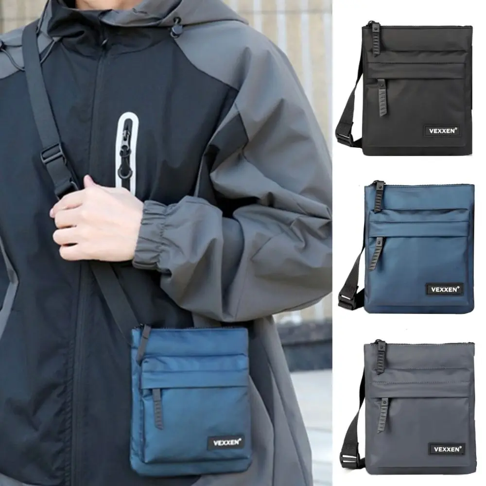 

Simple Multifunctional Crossbody Phone Pouch Sports Handheld Small Shoulder Bag Waterproof Korean Style Male Square Bag Unisex