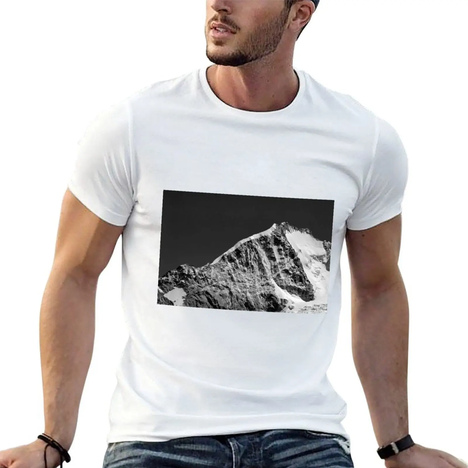 

белый Piz Switzerland Graubüüü, мужская упаковка с рисунком для рубашек Берни, футболка, мужские футболки