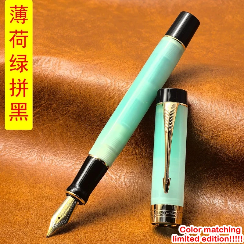 Limited Edition JINHAO 100 Fountain Pen Transparent Color Resin luxury Pens EF/F/M Nib School Office Supplies Stationery