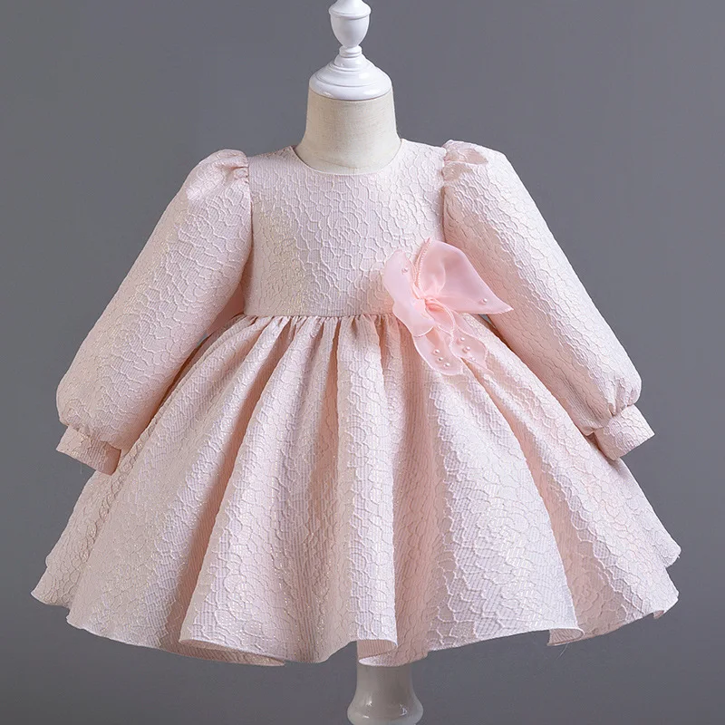 

Childrens Ball Evening Dress Wedding Birthday Party One Year Princess skirt Lolita Piano Walk Show Performance Dress Flower Girl