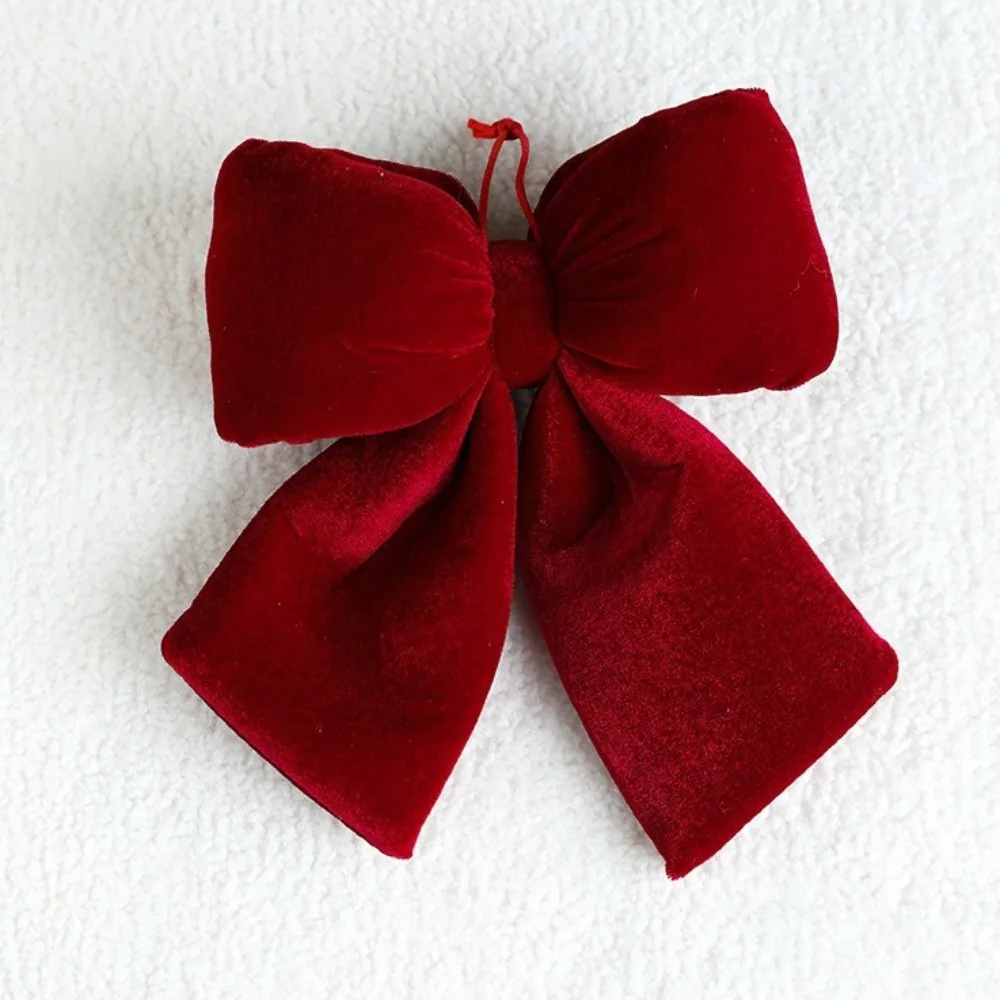 جديد فلنلت Bowknot قلادة DIY عيد ميلاد سعيد معلقة عيد الميلاد زخرفة كبيرة الزفاف ديكور شجرة عيد الميلاد زينة
