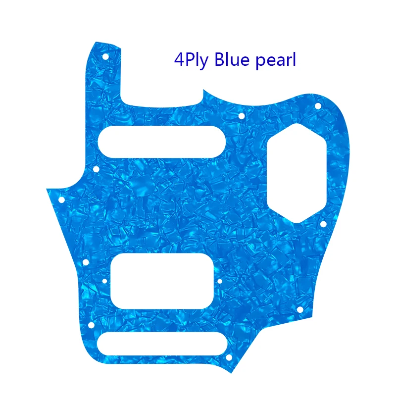 Pleroo Custom Guitar Parts - For US Jaguar SH Guitar Pickguard With Single And Humbucker Pickups Multi Color Choice