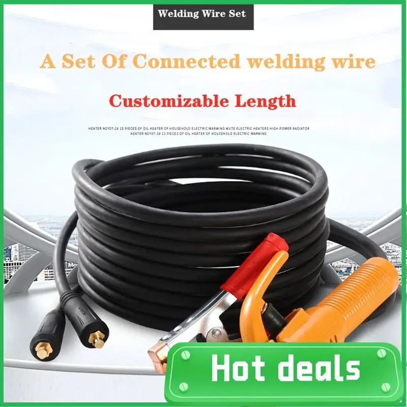 Набор зажимов для зажима для заземления LUDA 300A для сварочного аппарата Mig Tig ARC, кабель-держатель электрода + кабель зажима для заземления