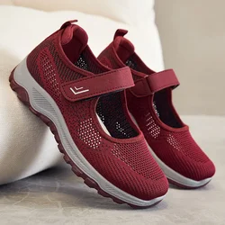 2023Women Sneakers Comfortable Mesh Ladies Flats Soft Platform Shoes Summer Breathable Woman Casual Walking Shoes Outdoor Shoes