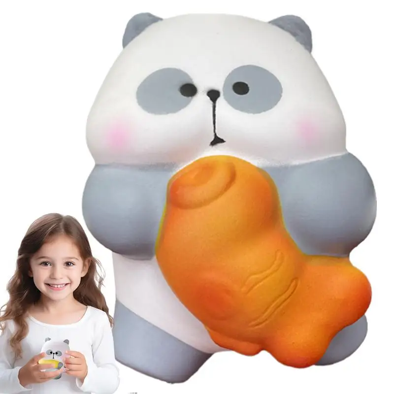 ของเล่นแพนด้านุ่มตุ๊กตาสัตว์น่ารักรูป Sensory บีบของเล่น Creative Panda Pinch Joy ตกแต่งโต๊ะหน้าแรกสําหรับวันเกิด