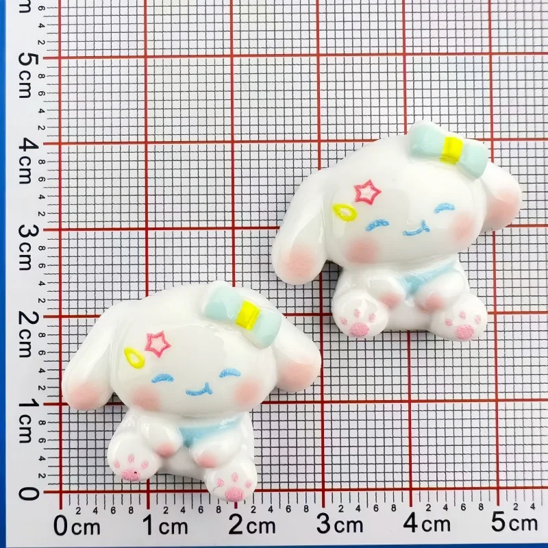 24/120PCS Cartoon Sanrio DIY resin accessories, cream glue hair clip, phone case, refrigerator storage box, patch decoration