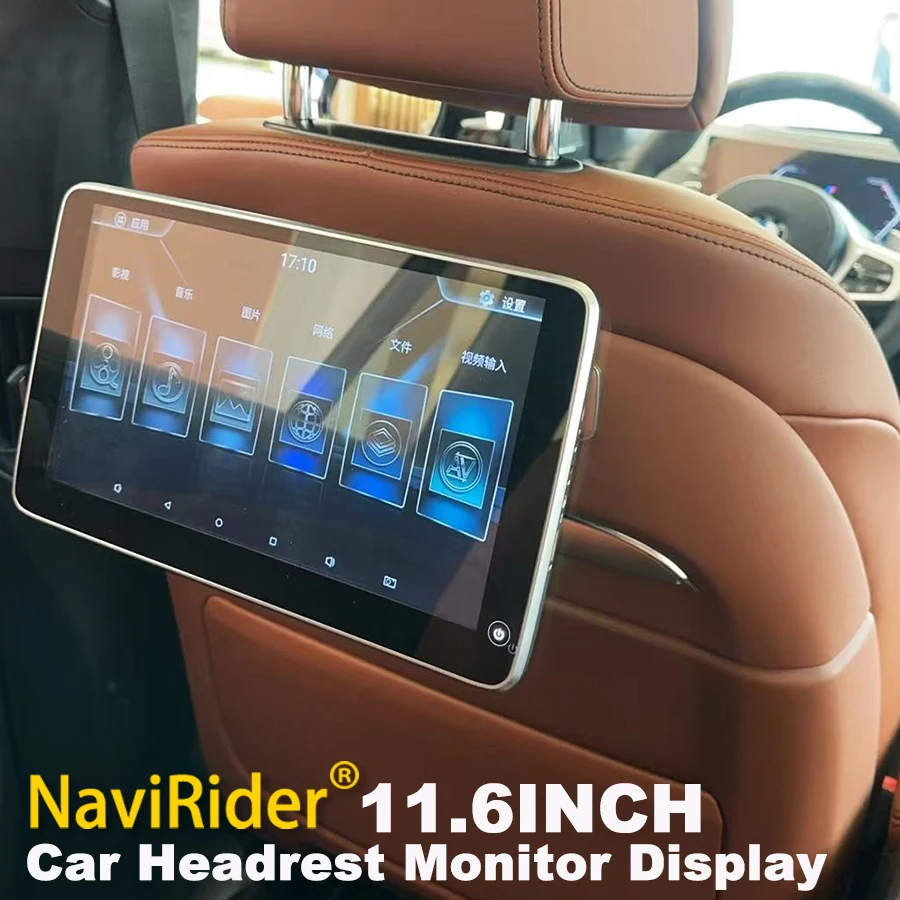 Rear Seat Entertainment System For BMW X5 X6 X7 XM XB7 i5 i7 5 7 Series WiFi 4K Touch Screen Video Player Hidden Bracket Monitor