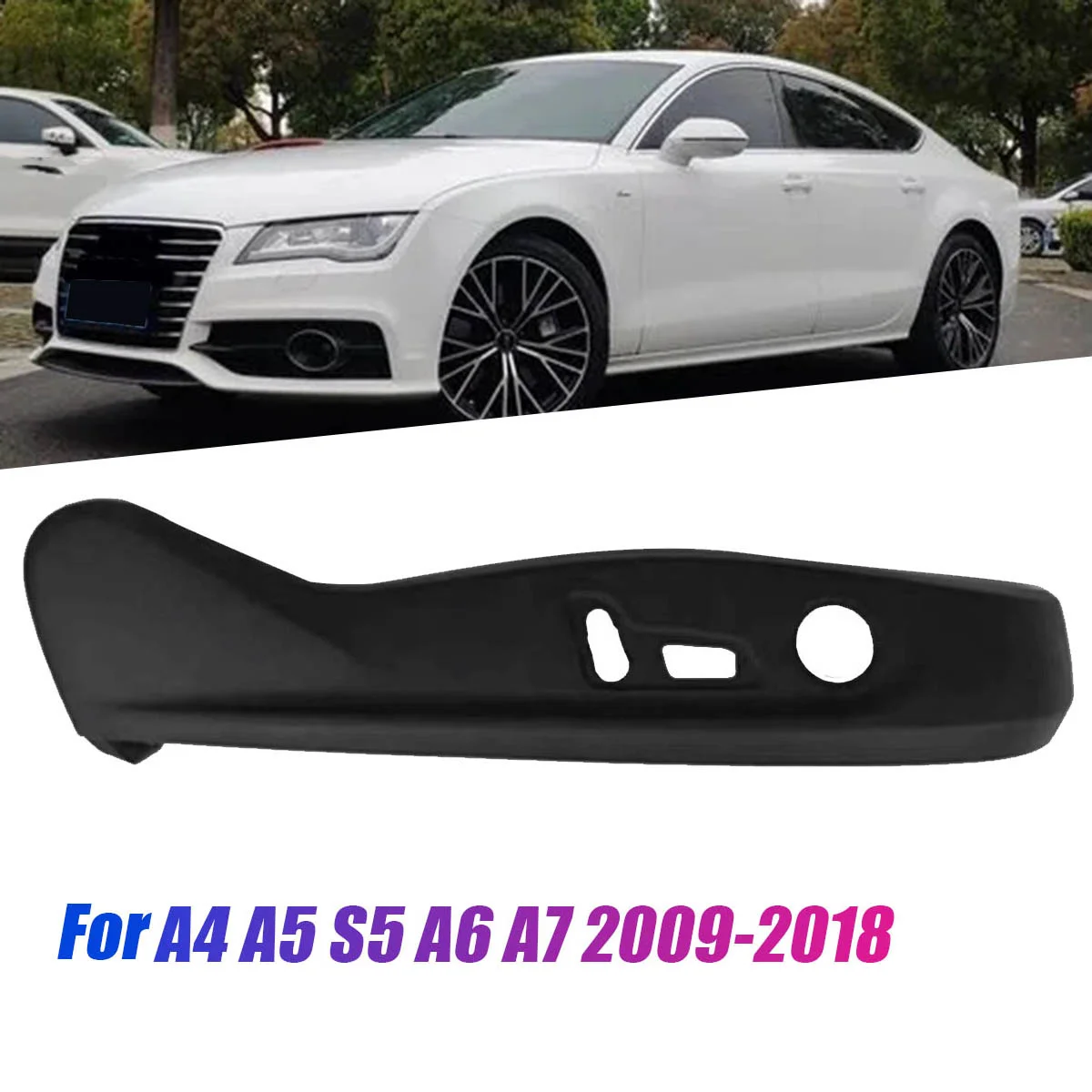 Left Front Seat Outer Frame Trim Panel 8T0881325G4PK for Audi A5 S5 A4 A6 A7 2009-2018 Car Seat Side Guard