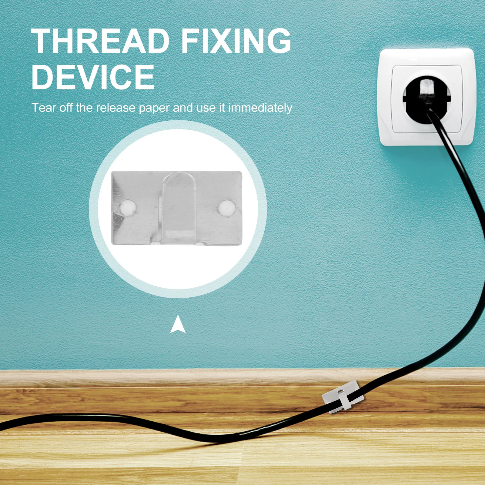 50Pcs Kitchen Appliance Cord Organizer Adhesive Cord Winder for Coffee Maker Blender Air Fryer Pressure Cooker Desktop Wire