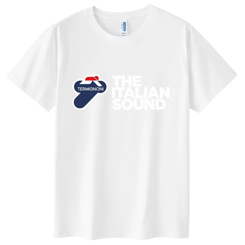 Termignoni العادم البضائع الرجال القطن تي شيرت دراجة نارية Termignoni العادم Termignoni العادم قصيرة الأكمام التي شيرت S-4XL #5