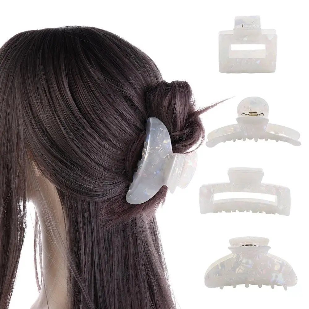 

Headwear Temperament Ponytail Holder For Female Hair Accessories Women Hair Clip Korean Style Crab Clip Acetic Acid Hair Claw