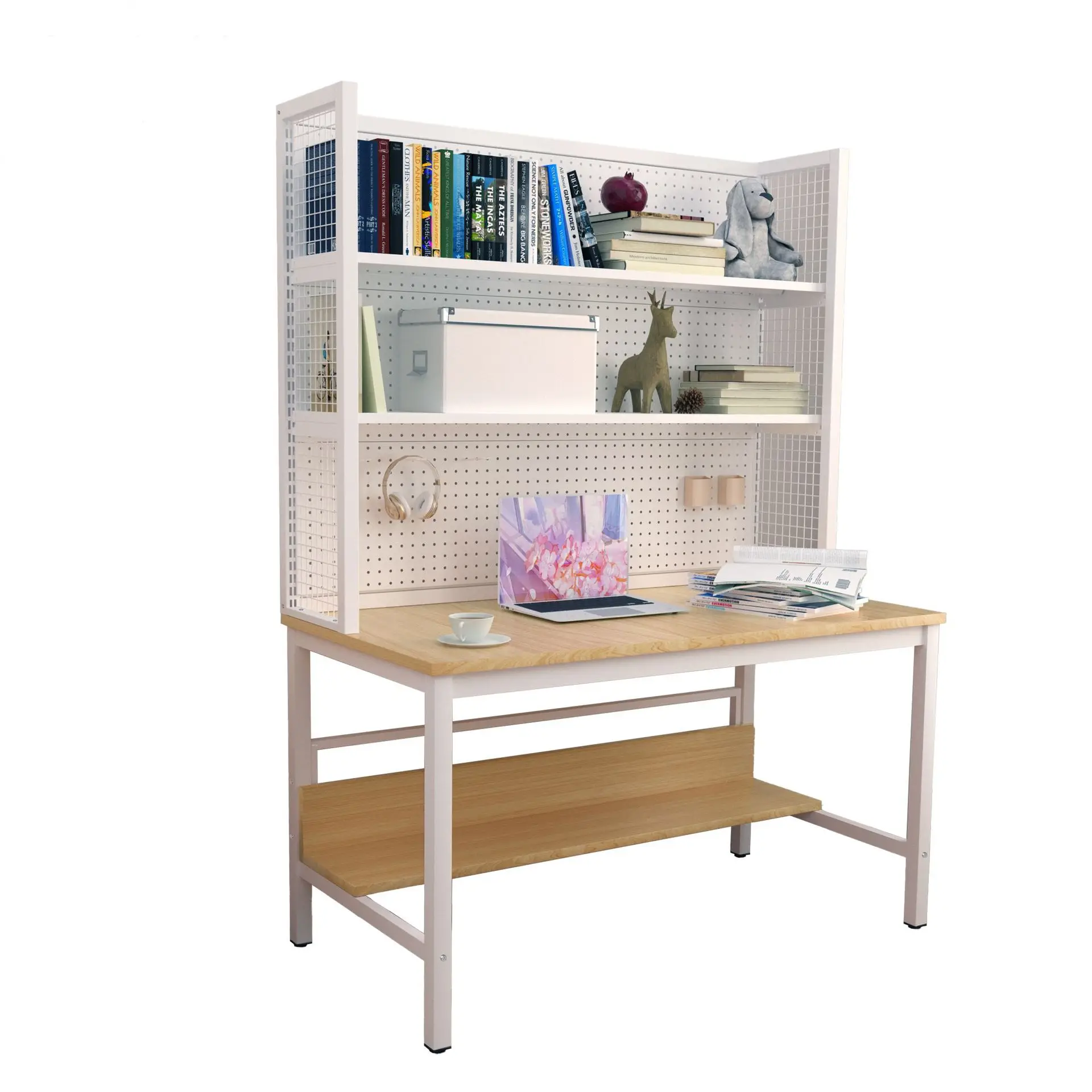 

Вертикальная многоярусная полка-стеллаж для книг, простая домашняя полка для учебы, многоярусная полка для хранения из кованого железа, студенческая.