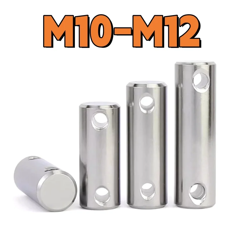

Locating Dowel M10 M12 304 Stainless Steel Cylinder Parallel Pin with Hole Fixed Shaft Solid Rod Axis Pin