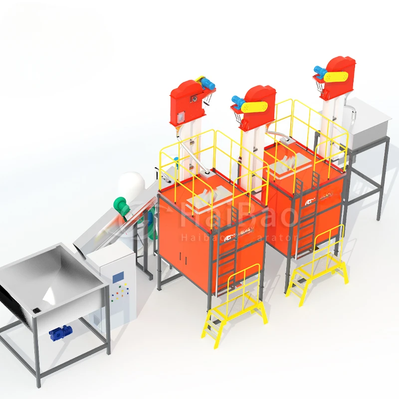 Haibao Wood Elastic Mix Pleastics Manufacture High Precision Vibrating Separating Machine Rubber Silicone Separator
