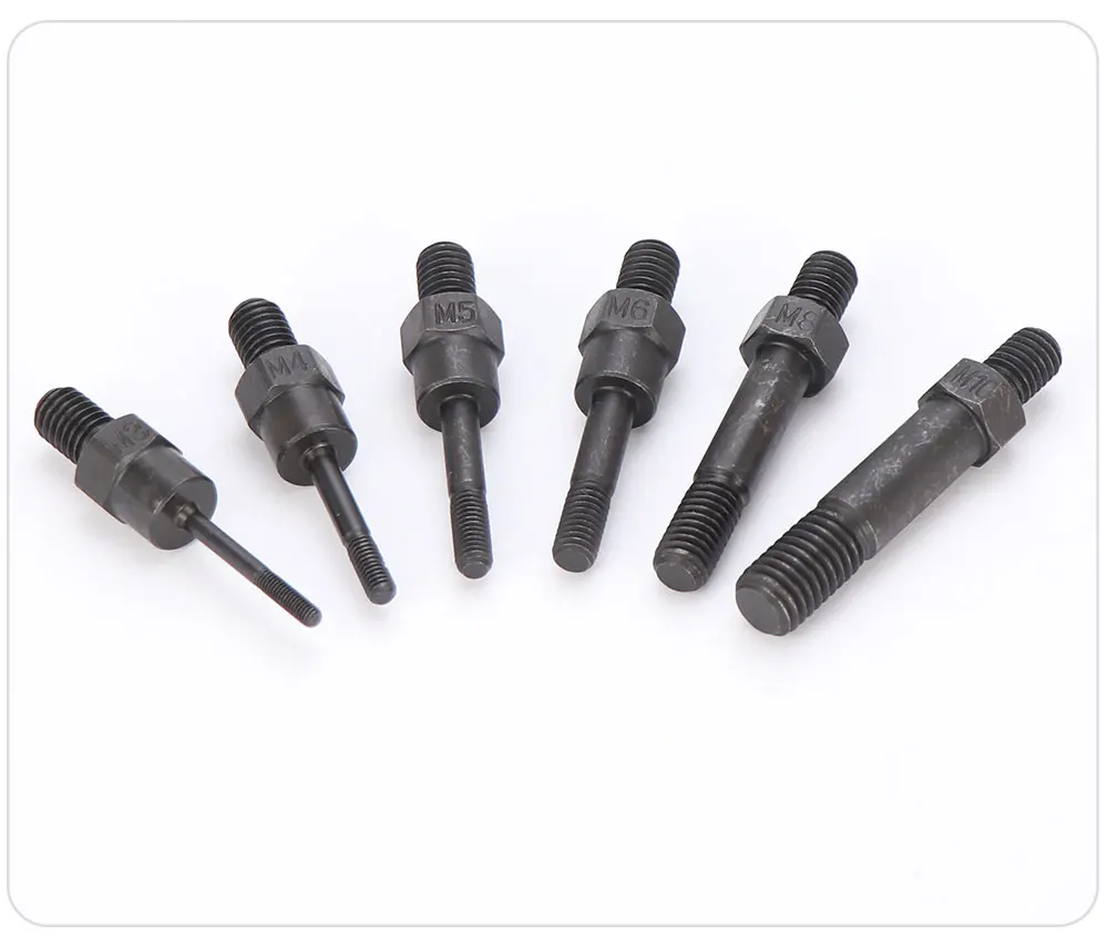 HIFESON Hand Rivet Nut Gun Part Manual Threaded Rivet Head Replacement Screws Pull Rod For BT-606 605 607 M3 M4 M5 M6 M8 M10 M12