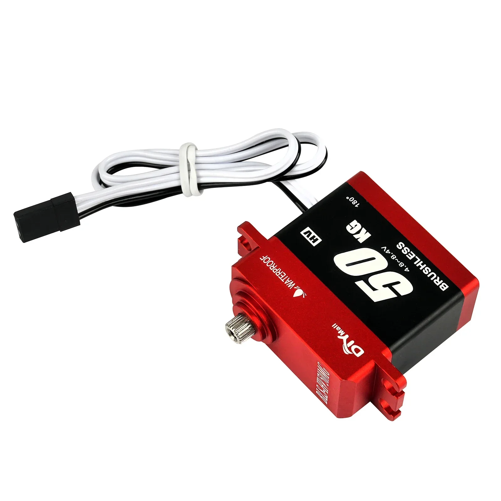 Servos Digitais de Metal 50kg BLS-HV50MG 180 ° /270 ° /360 °   Motor sem escova 4.8-8.4V Servo para carro RC, caminhão, barco, robô, peças DIY