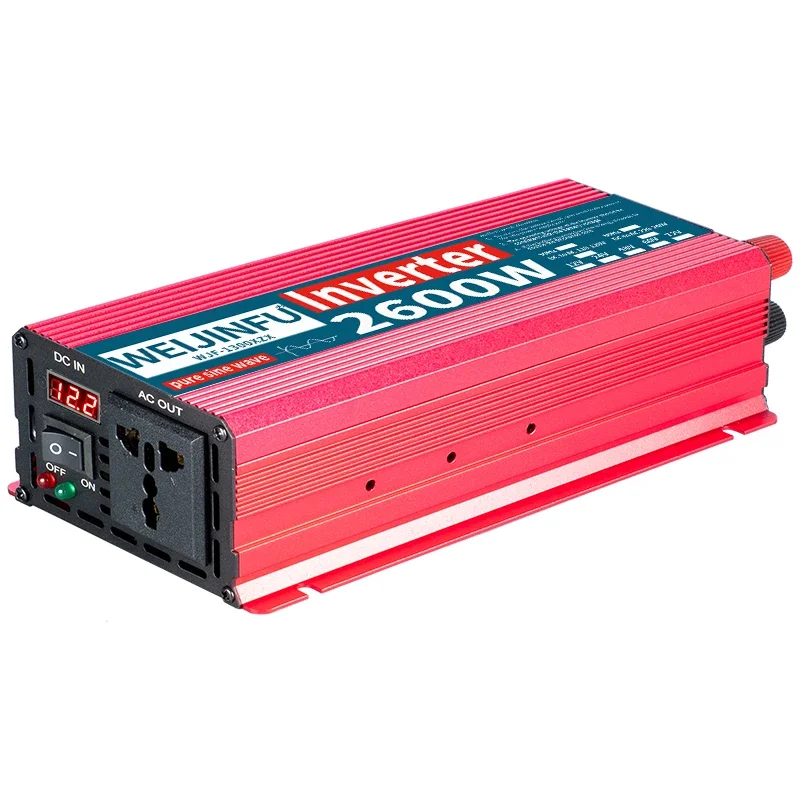 

Удобный для бюджета инвертор чистой синусоиды, компактный размер с непрерывной мощностью 1300 Вт / пиковая мощность 2600 Вт, необходимые аксессуары для грузовиков RV