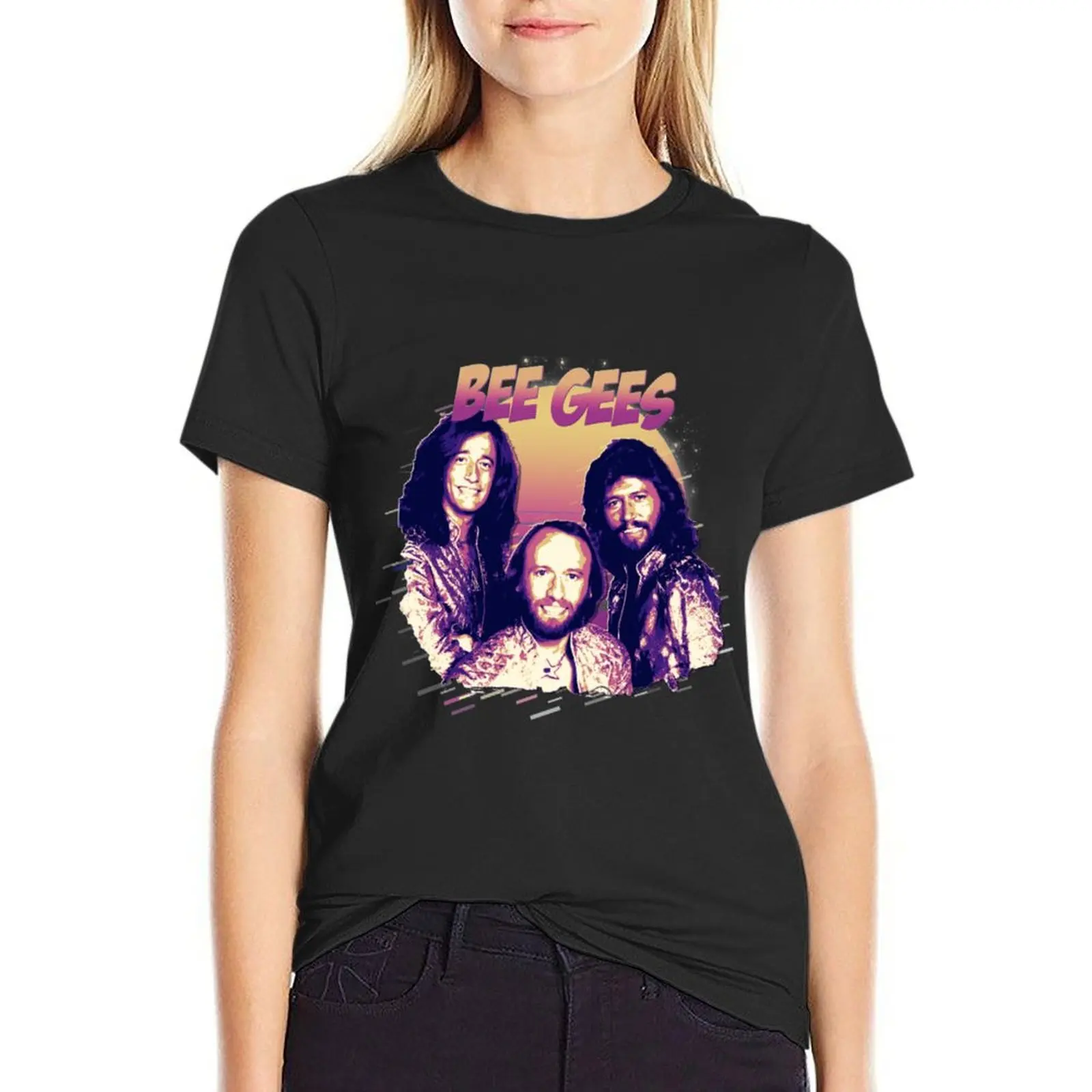 

Bee Gees Big Head T-Shirt tops funny womans clothing