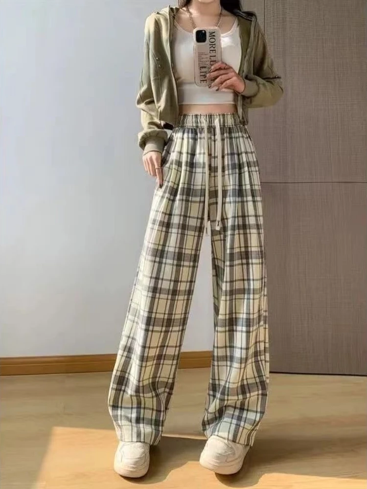 Baggy Woman Trousers High Waist Office 90s One Size Aesthetic Harajuku Outfits Comfortable Stretch Clothing Xxl Pants for Women
