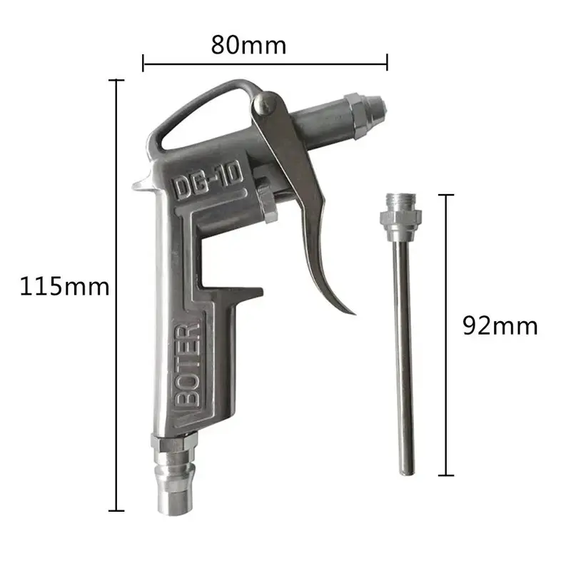 ABLK Air Blow Pistoltrigger Cleaner Compressor Dust Blower Nozzle Cleaning Tool For Compressor Portable Cleaning Supplies