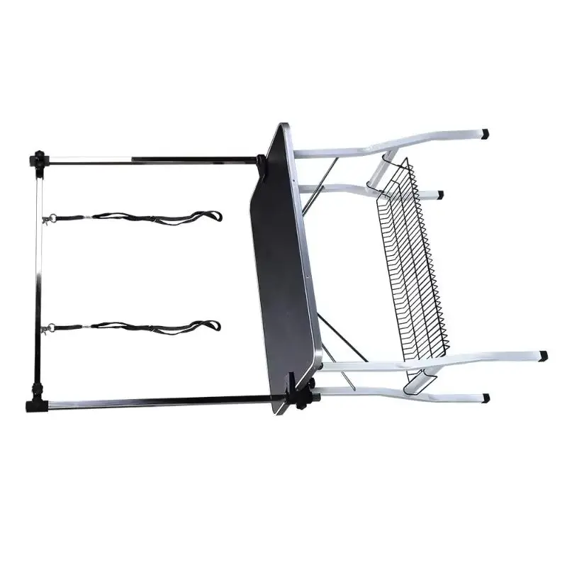 Pet grooming table, dog and cat shaped, foldable, portable, trimming, hair blowing, hydraulic lifting and grooming table