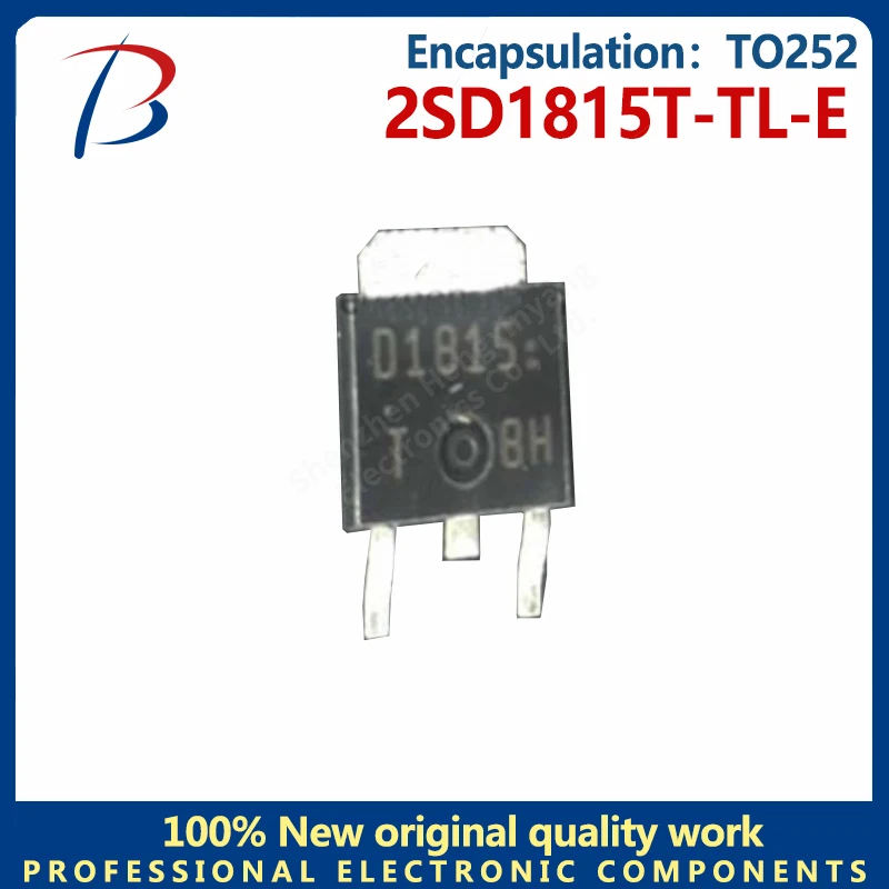 10pcs/Lot    2SD1815T-TL-E Silkscreen D1815 package TO-252 in-line N-channel 100V 3A transistor