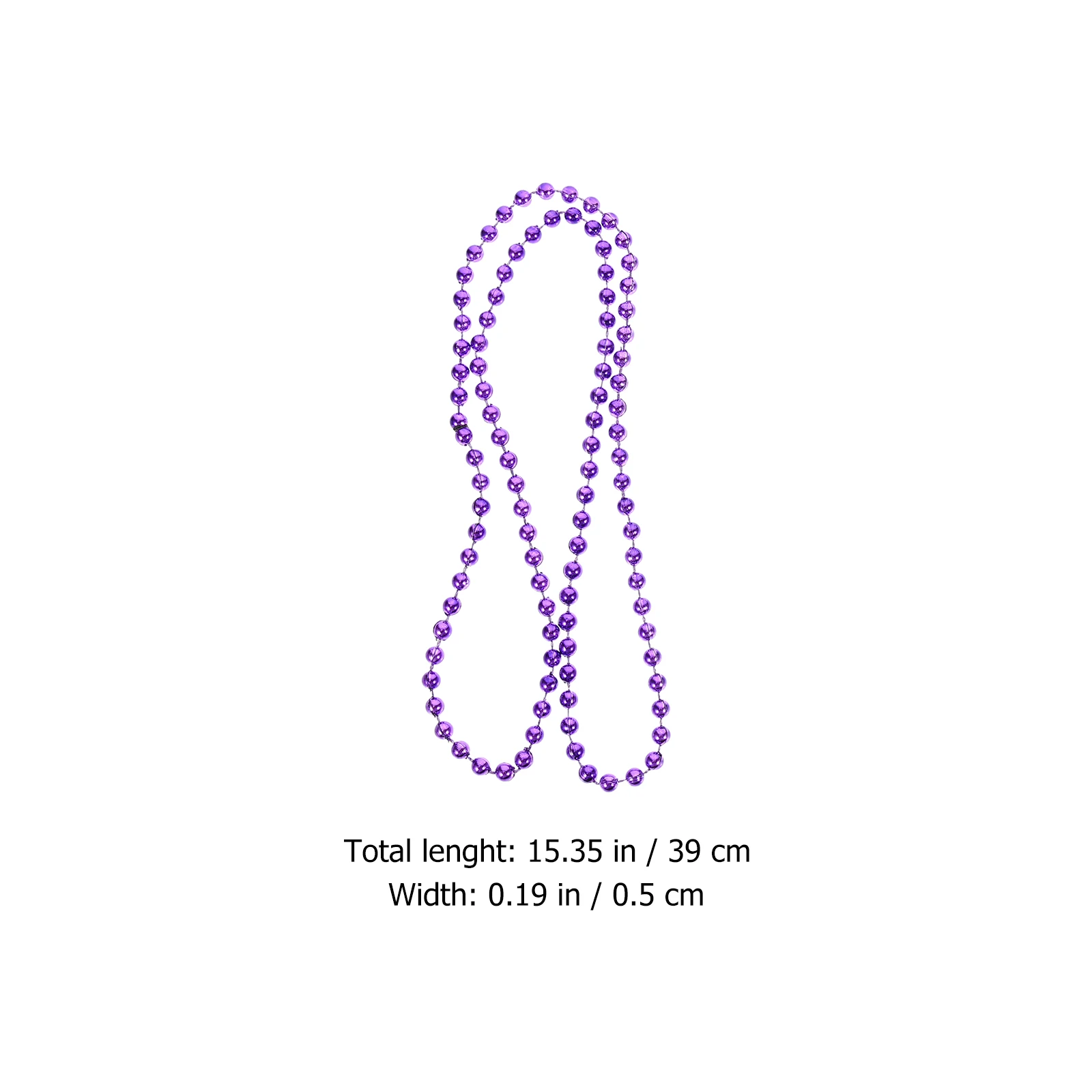 12 Pcs Necklace Bead Chain Decoration Carnival Accessories Dress up Beaded Necklaces Beads Ethnic Style