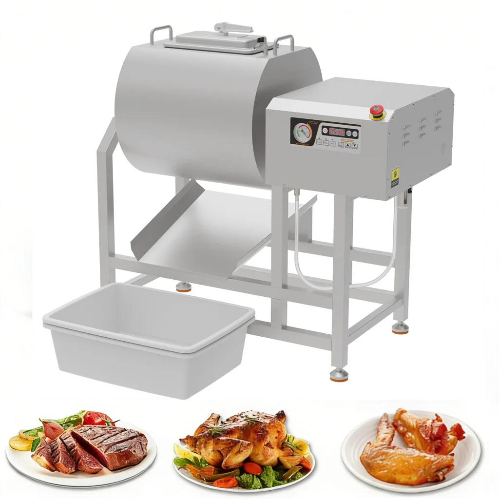 High Quality Stainless Steel Tumblers Curing Machine Vacuum Curing Marinated Machine Chicken Marinating Machine