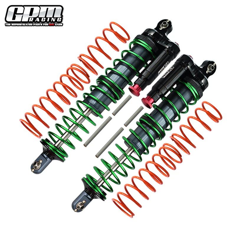 Aluminium voor/achter L-vorm Piggy Back verstelbare veerdempers voor TRAXXAS 1/5 X-MAXX